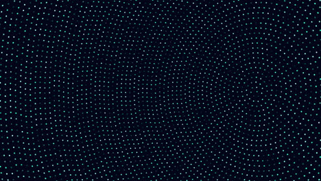 el patrón dinámico de puntos azules en fondo oscuro crea una intrincada profundidad visual
