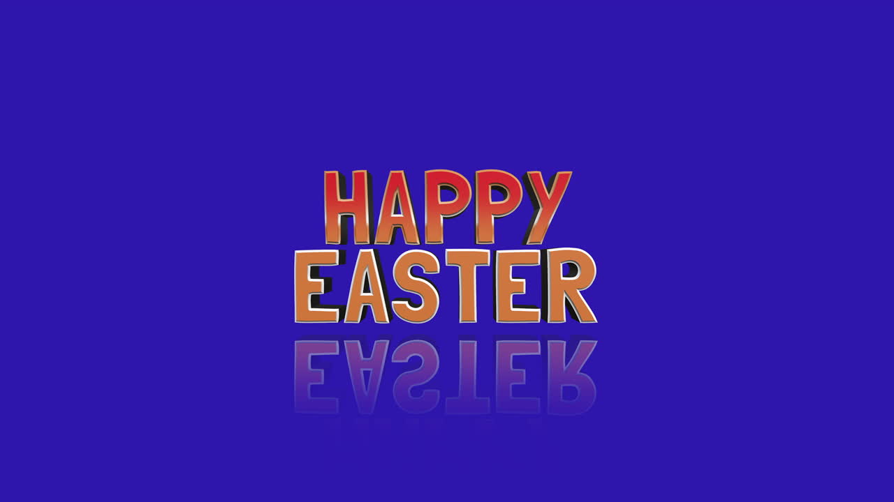 활기찬 색으로 부활절을 축하합니다 행복한 부활절