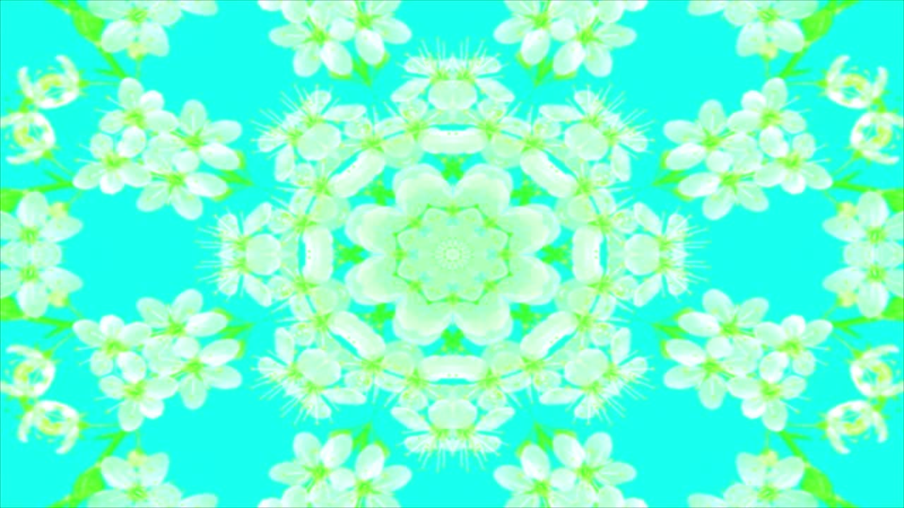 el fondo de movimiento del caleidoscopio abstracto, el fondo en bucle.