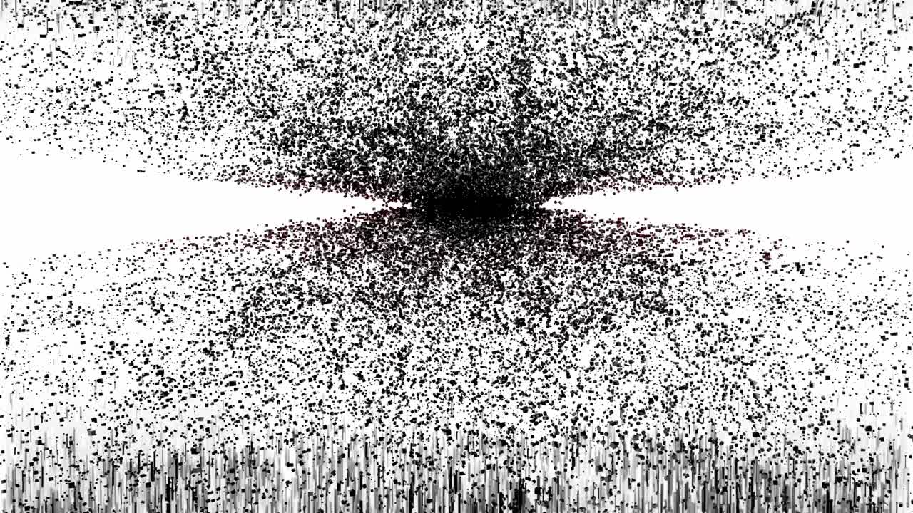 Abstract Black and White Geometric Pattern