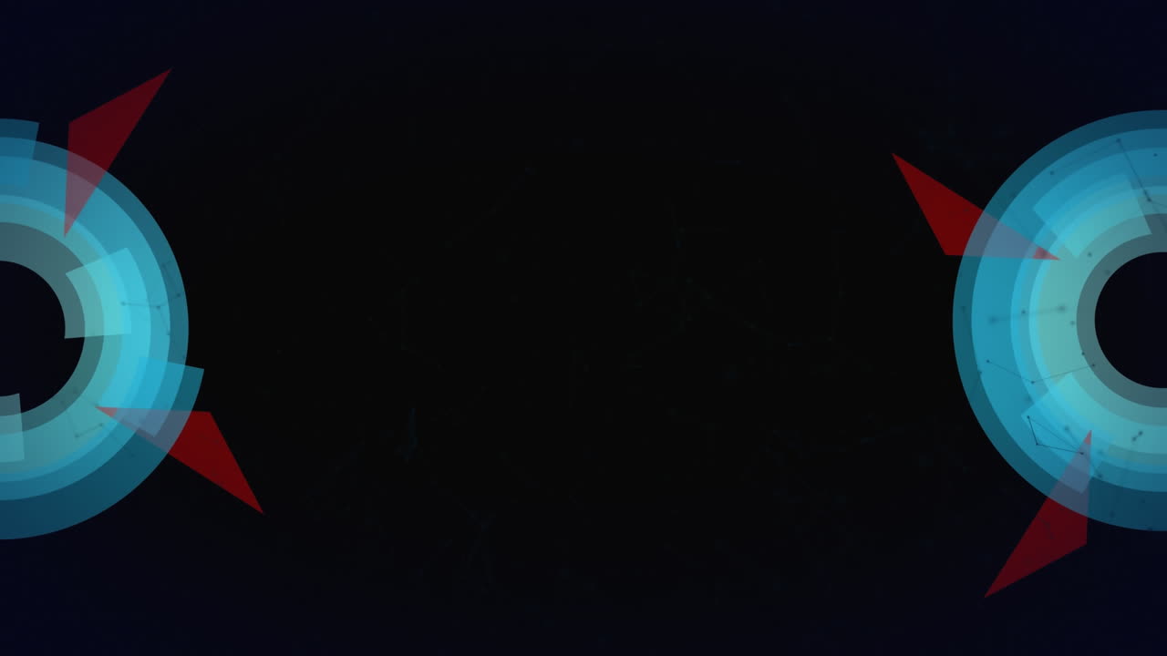 animación de escaneo de ámbitos y redes de conexiones