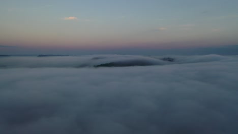misty mountain sunrise