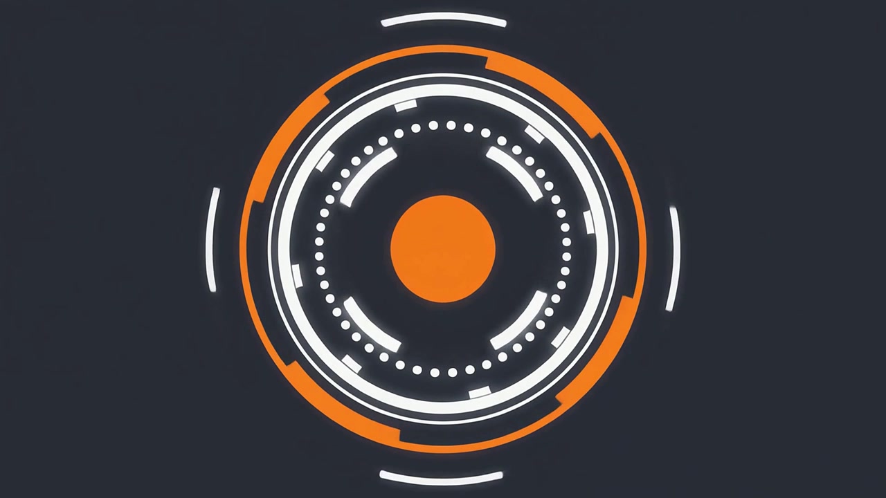 Futuristic HUD Target Scanner Interface Animation
