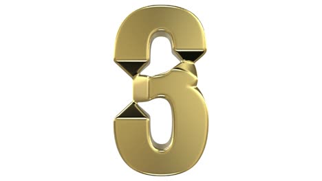 transformation of the "3" digit into the "6" digit and reverse