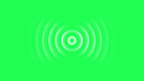 abstract concentric circles on a green background