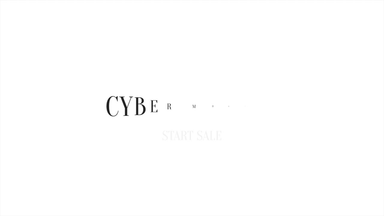 Cyber Monday on white modern gradient 1