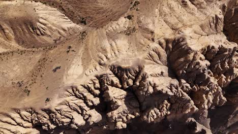 mountain region in lamaruru with unique landscape refers to as moon surface. drone aerial lift