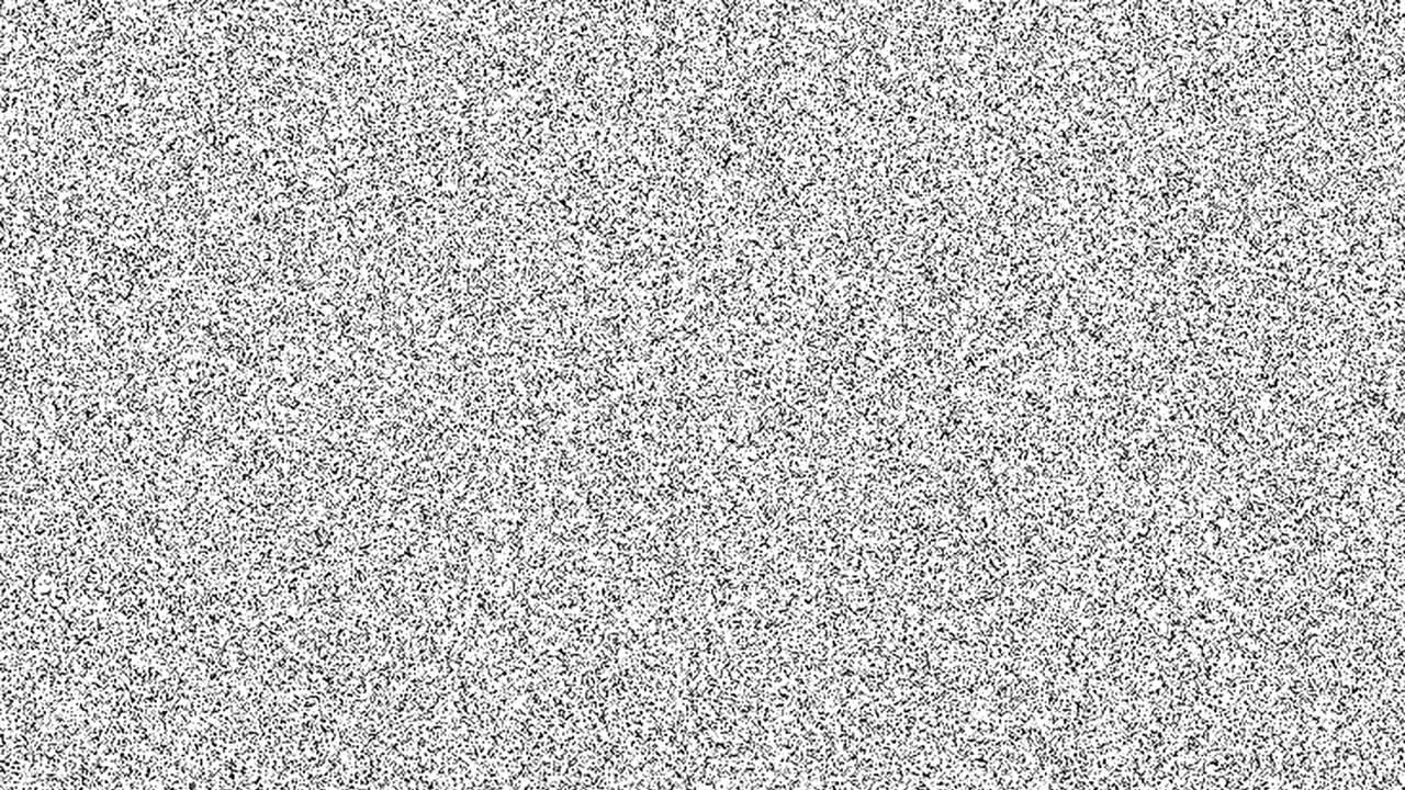 GMO. Word about food problem on noisy old screen. Looping VHS interference. Vintage animated background. 4K footage