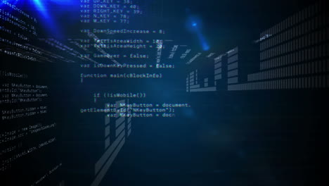 interfaz de tecnología azul brillante
