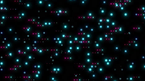 Vibrant-grid-of-light-blue-and-purple-dots-on-black-background