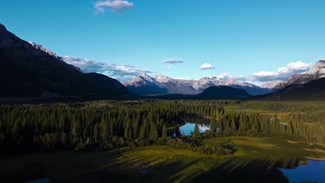 Mountain-range-with-river-forest-and-marsh