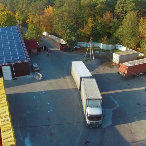aerial view of distribution center