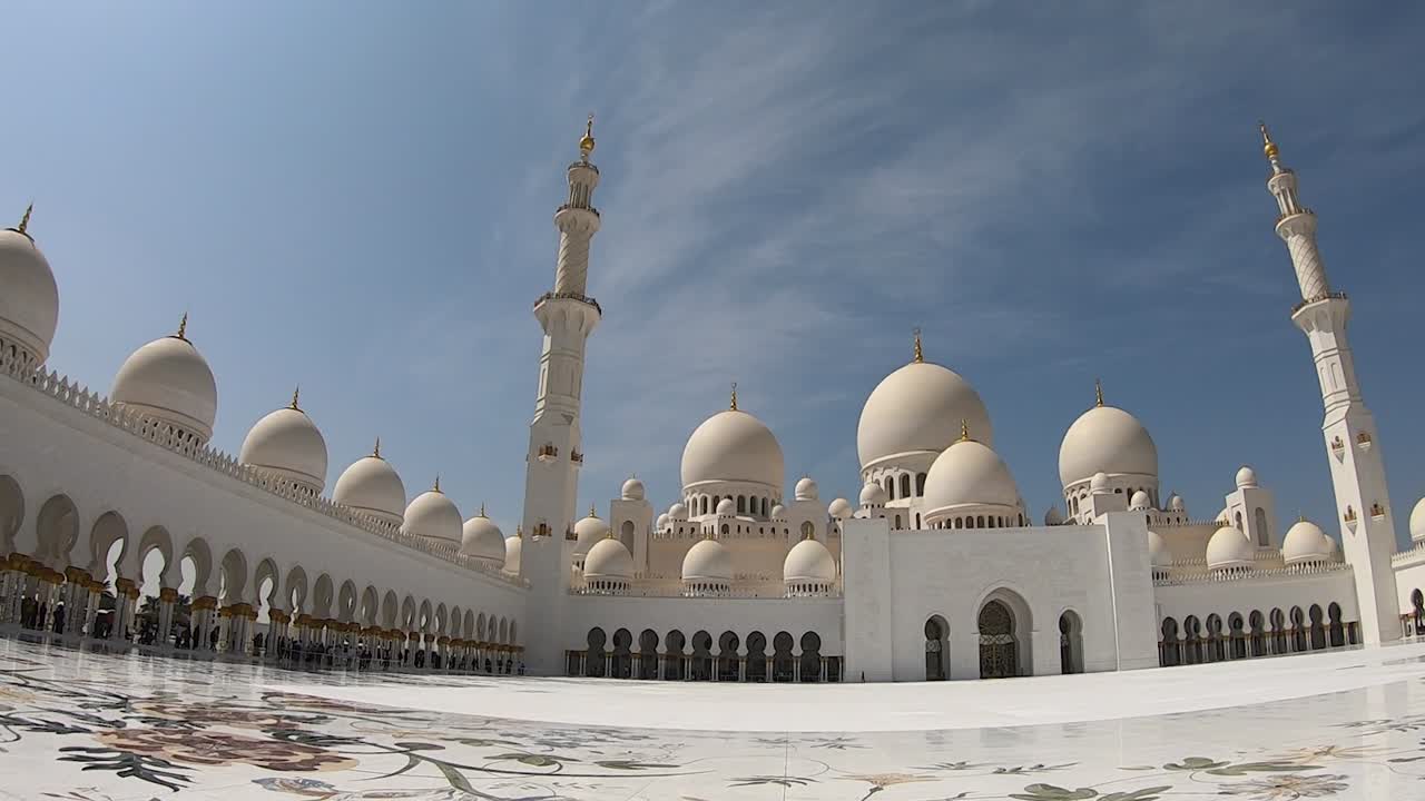 Grande Moschea dello Sceicco Zayed, Abu Dhabi, Emirati Arabi Uniti (EAU).