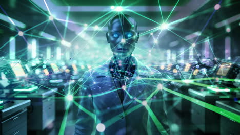 AI Robot in a Futuristic Data Network Environment