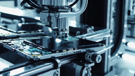 automated manufacturing process of electronic components