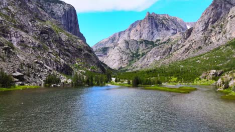 montana glacier water lake drone footage