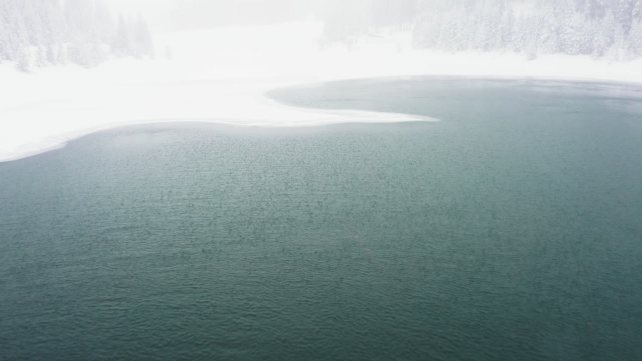 Frozen Lake in Winter