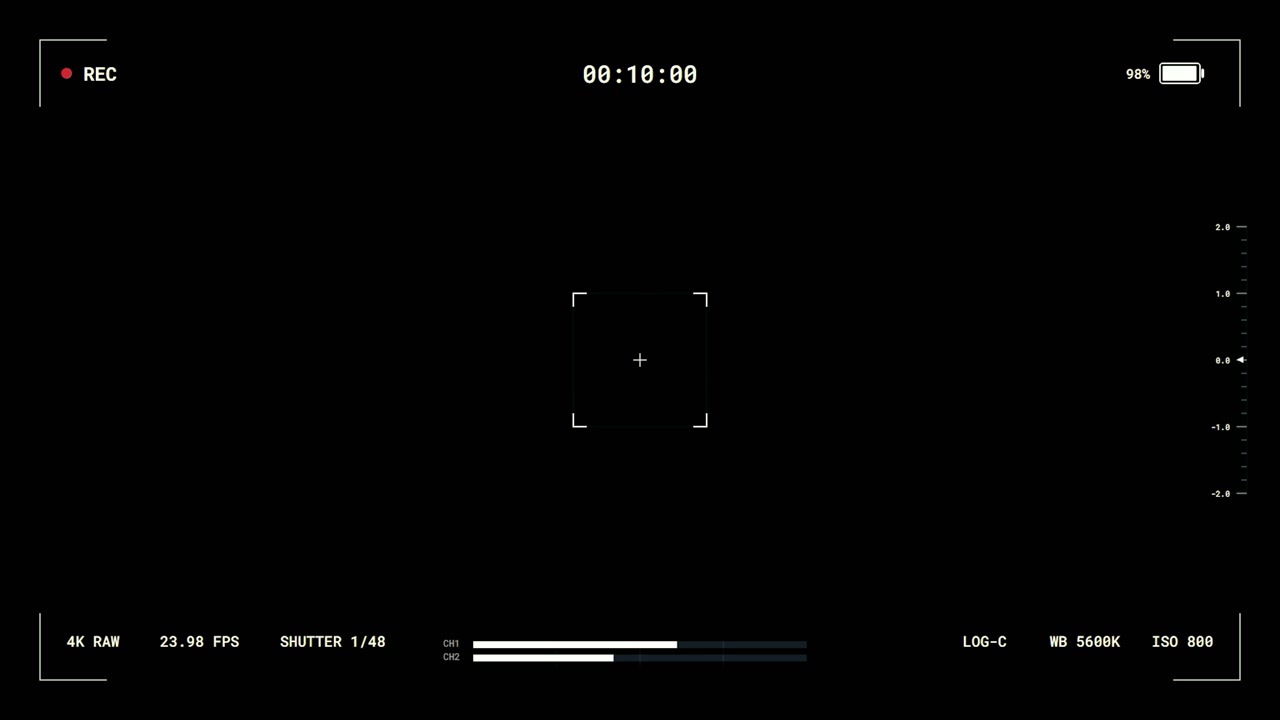 Digital Camera Recording Interface Overlay