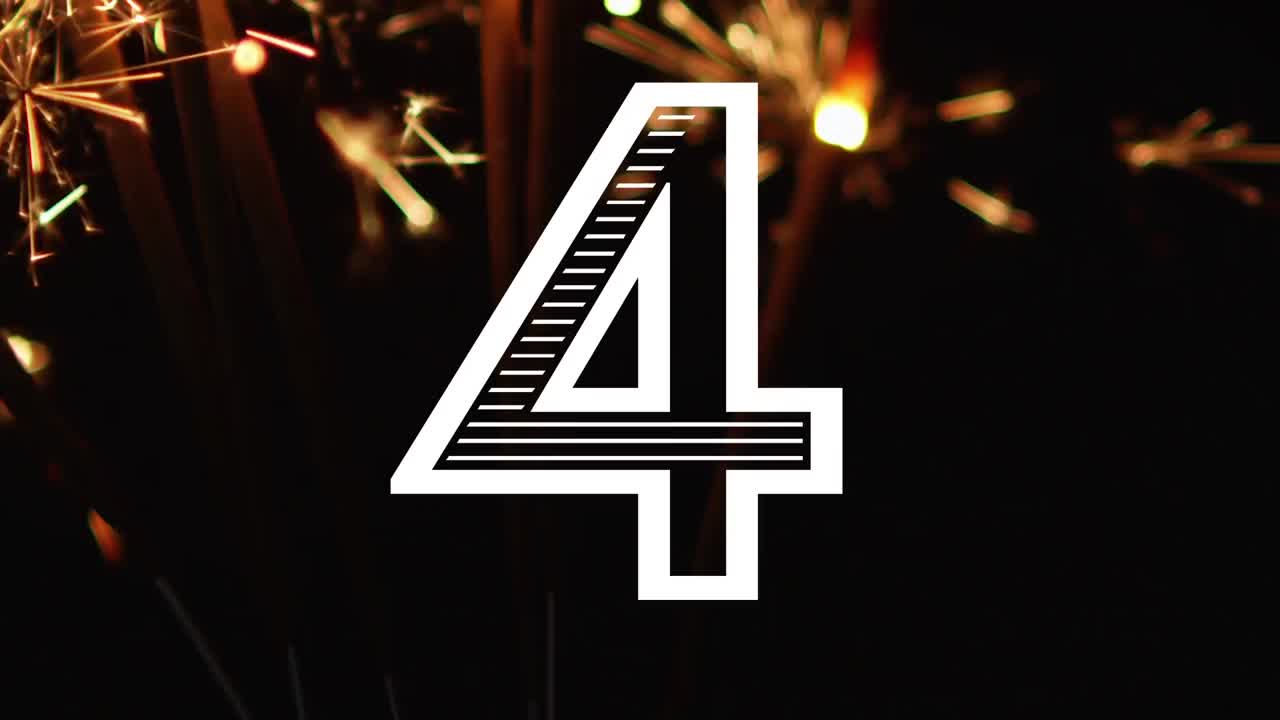 vídeo animado de cuenta atrás