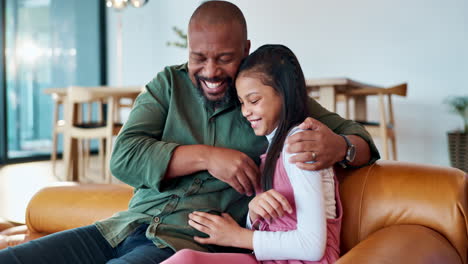 father and daughter bonding at home