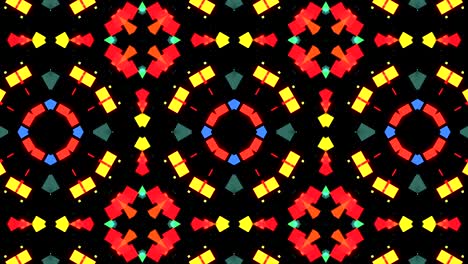 fondo de video caleidoscópico colorido. telón de fondo abstracto