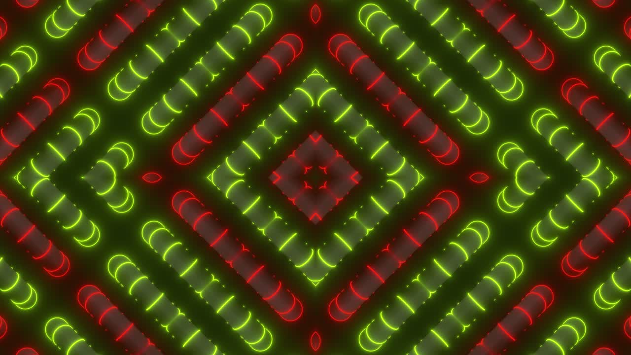 patrón geométrico de neón