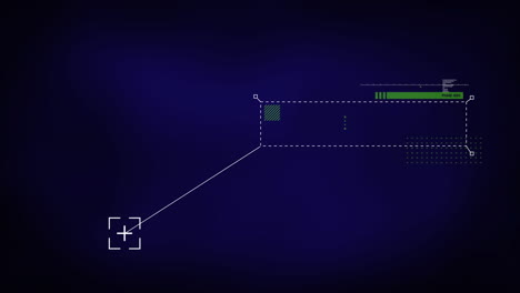 data processing on blue background
