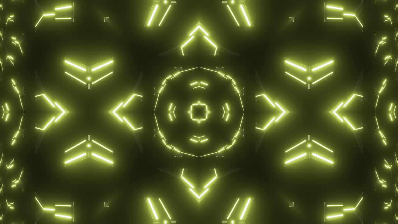 Neon Green Geometric Pattern