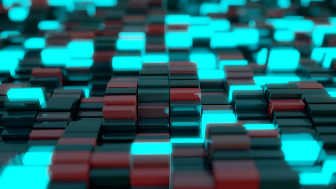 4K Abstract Blockchain Concept.