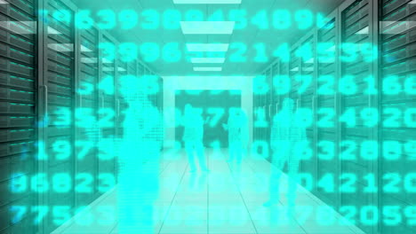 Animation-of-a-trip-through-data-center-with-silhouettes