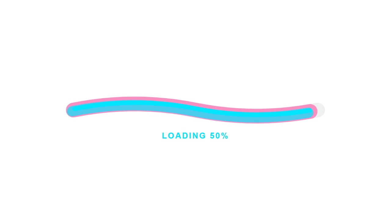 Animated Wavy Loading Progress Bar with Percentage Counter