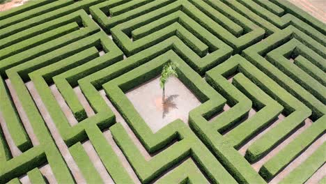 drone zoom on the labyrinth located in the cuevas de las maravillas, san pedro de macoris dominican republic