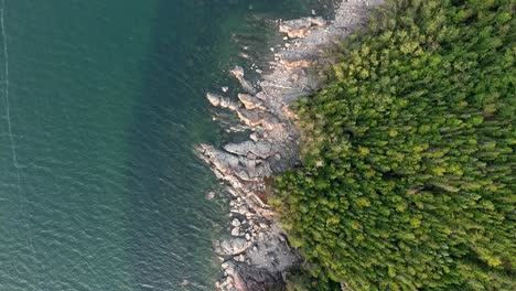 the canadian coast during a summer sunset