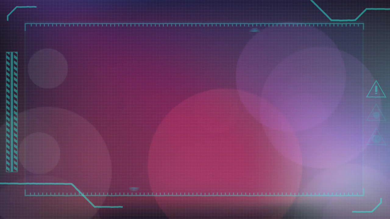 Animation of digital screen over light spots