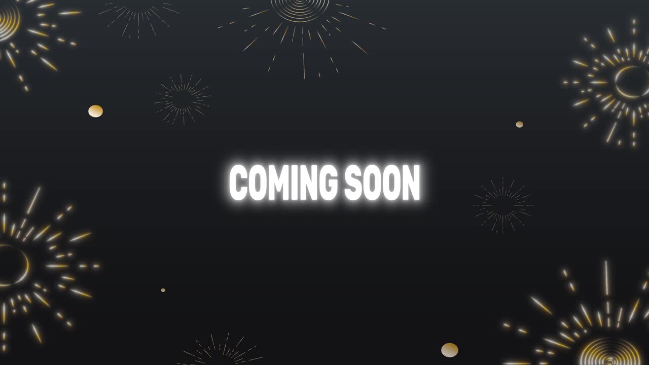 Coming Soon teaser reveal within expanding colorful bubble for business news