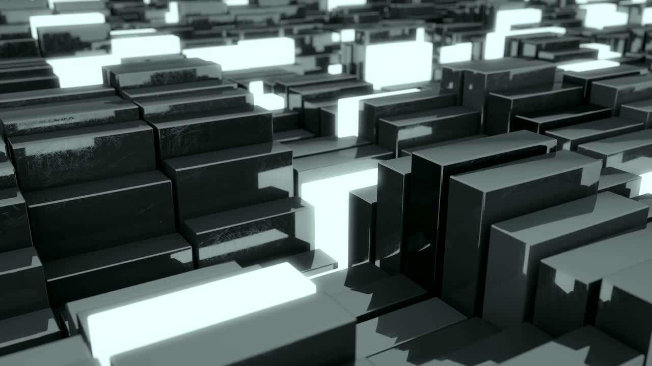 4K Abstract Blockchain Concept.