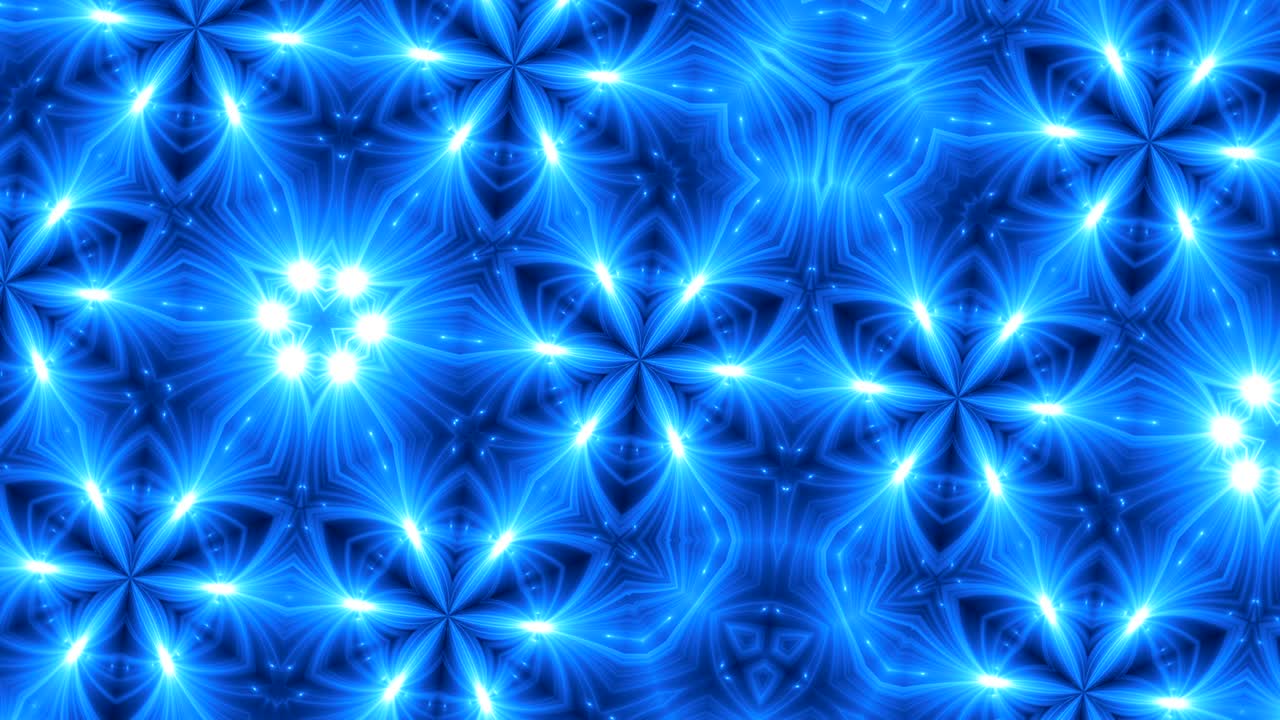 fondo de caleidoscopio fractal. movimiento de fondo con diseño fractal