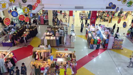 seller stall in the mall. sellers and buyers in shopping centers.