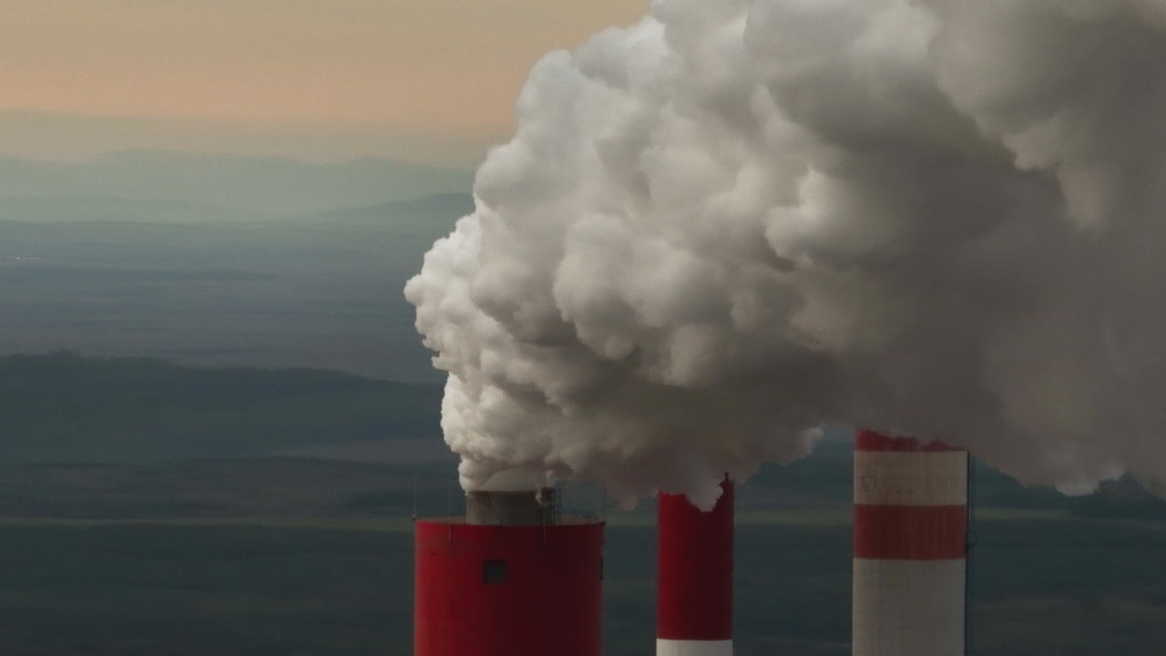 발전소 연기 배출량