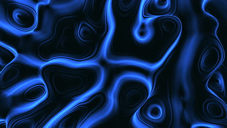 Hypnotisierende-Blaue-Wirbel-Komplizierte-Kreisförmige-Muster-Auf-Schwarz
