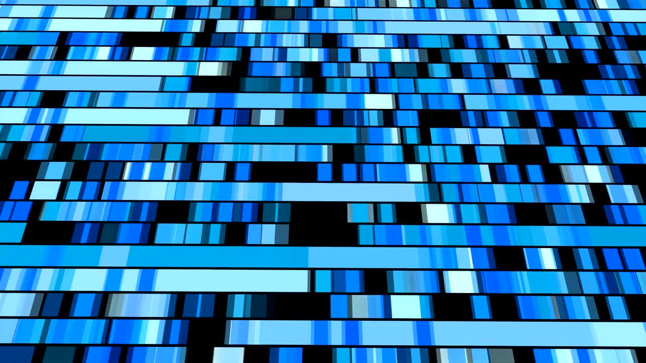 fondo tecnológico con movimiento rápido de rectángulos. fondo azul abstracto