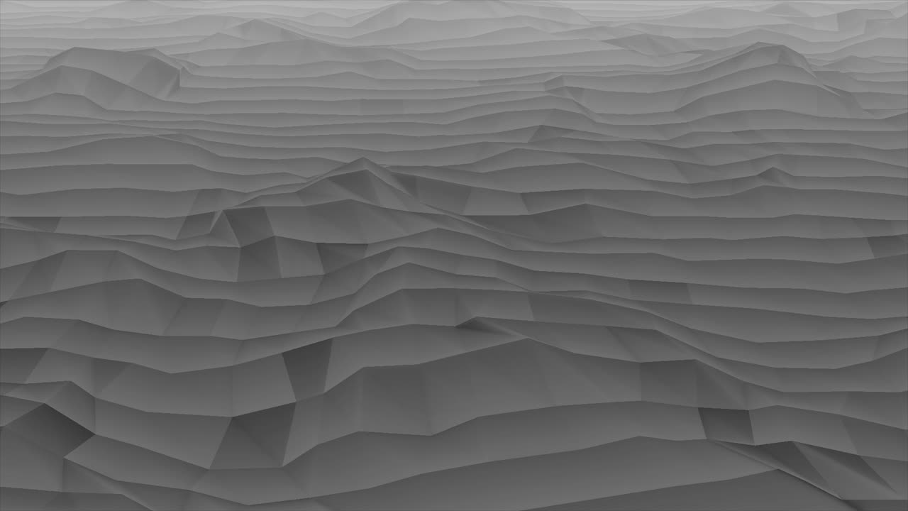 Abstract Gray Polygonal Landscape