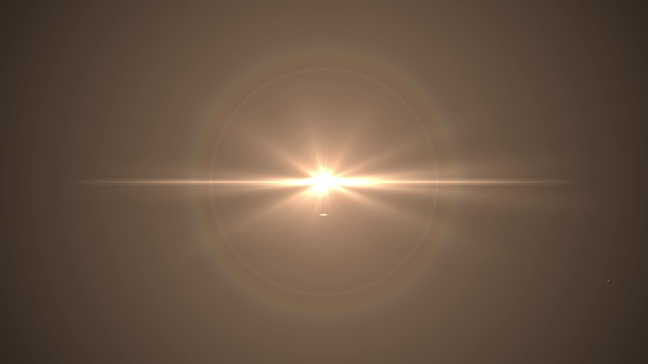 la luz del destello. la luz, el sol, los rayos de sol, el amanecer, la salida del sol, el movimiento del deslumbramiento, la transfusión del deslumblamiento. video 4k.