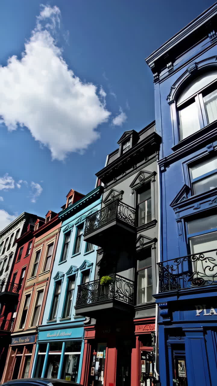 Casas europeias coloridas