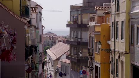 lisbon street in downtown lisbon