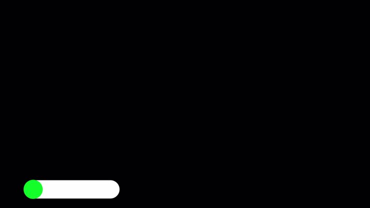 Animated Loading Progress Bar with Red and Green Colors