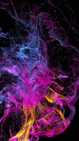 abstract colorful particle design