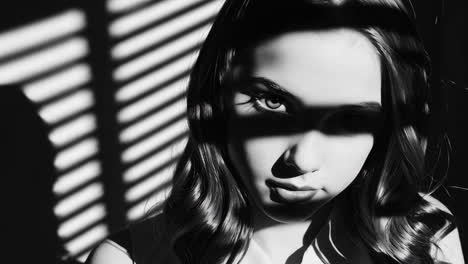 Girl Portrait with Shadows
