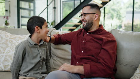 father and son enjoying quality time together