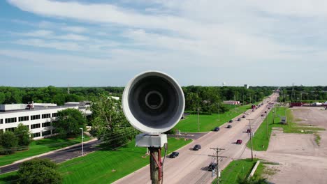 Antenne-Der-Notfall-Tornado-Sirene